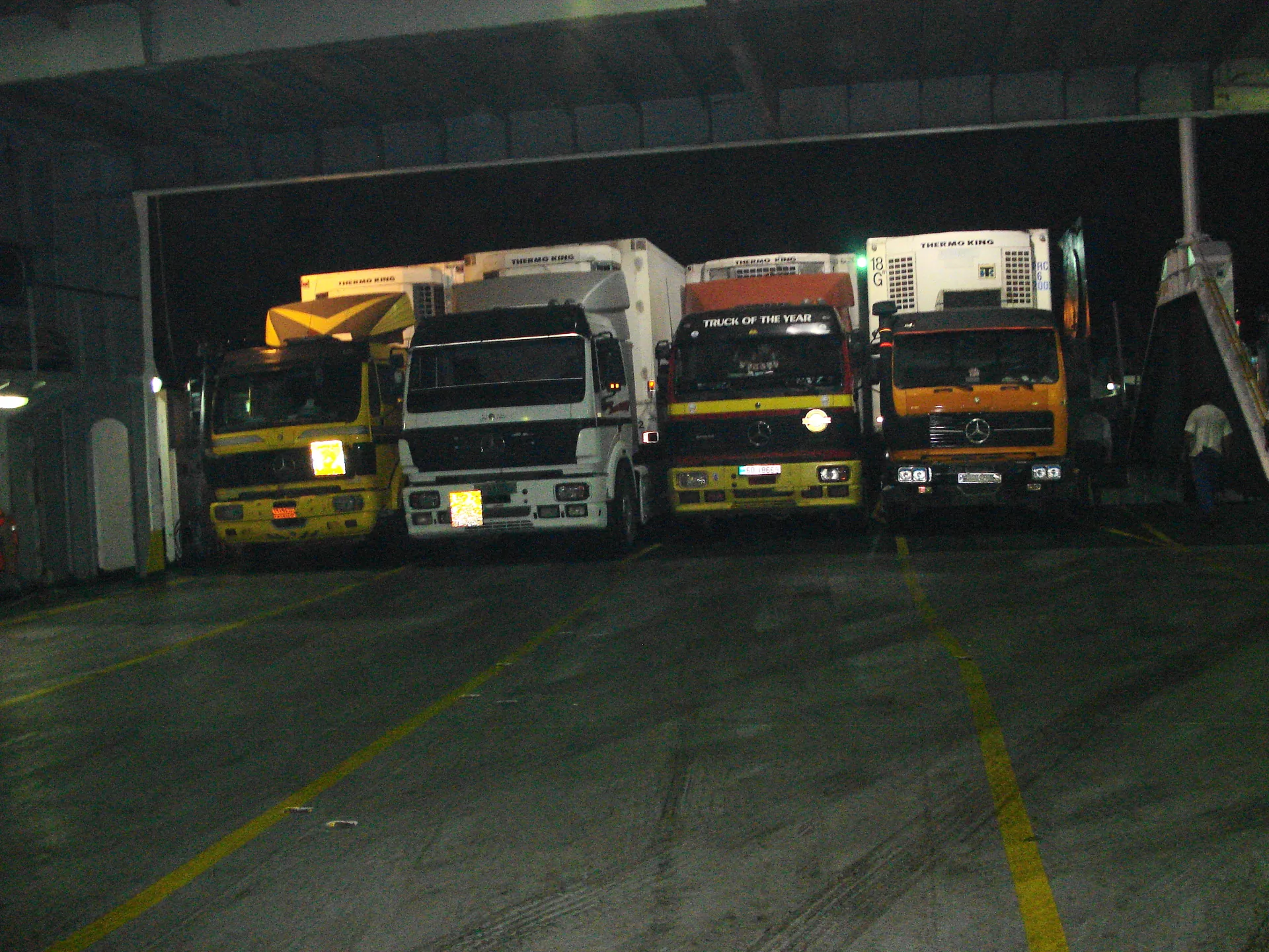 SeaChart commercial trucks on vessel deck