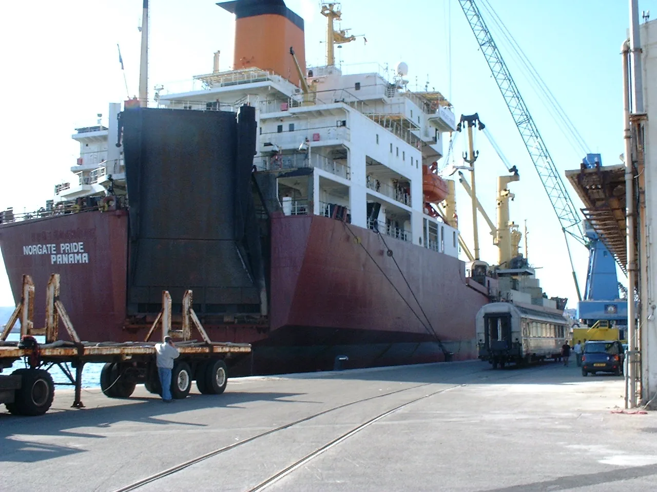 SeaChart Norgate Pride RoRo loading agency operation